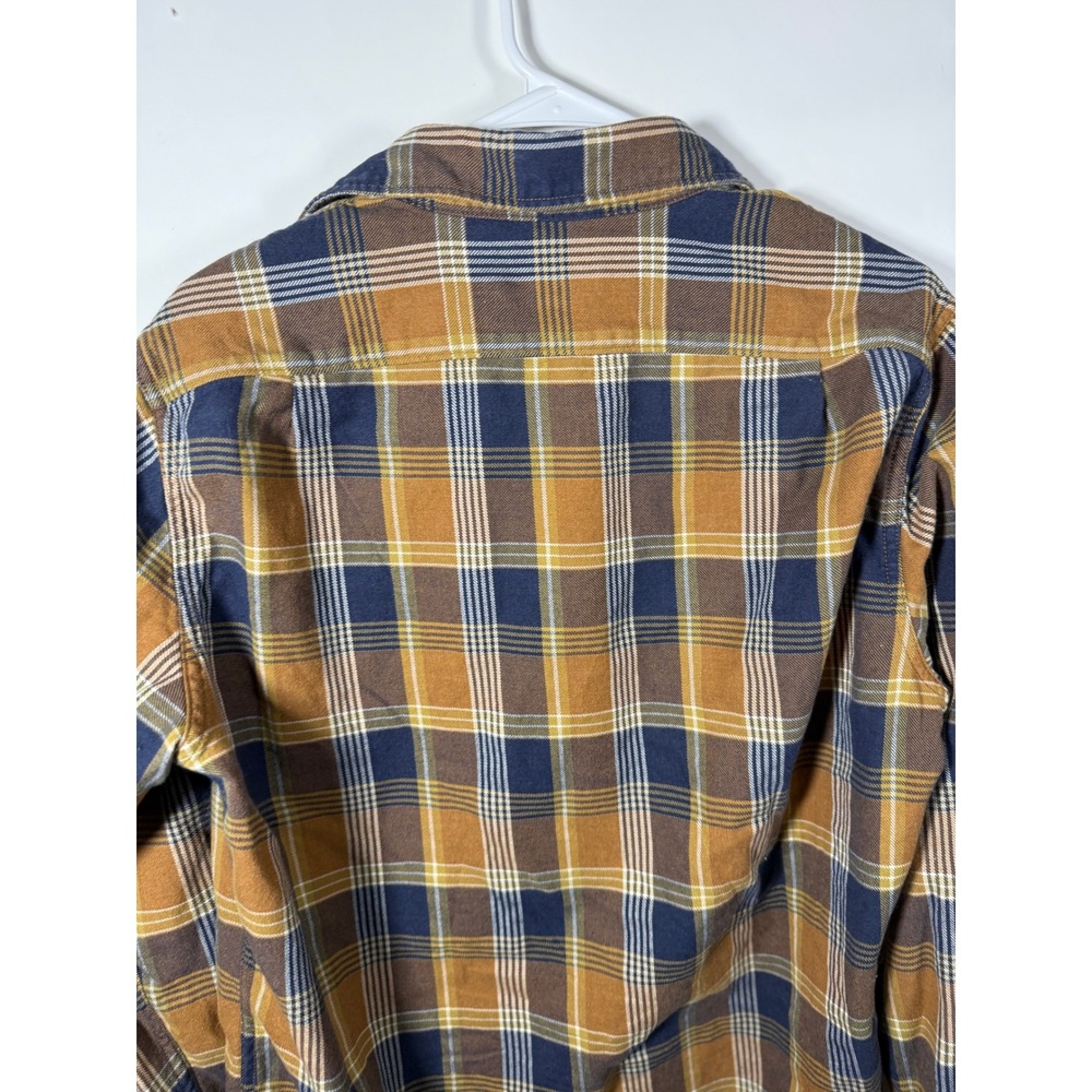 Wallace & Barnes Mens Classic Plaid Flannel Shirt Button Down Long Sleeve Size M - Picture 5 of 9